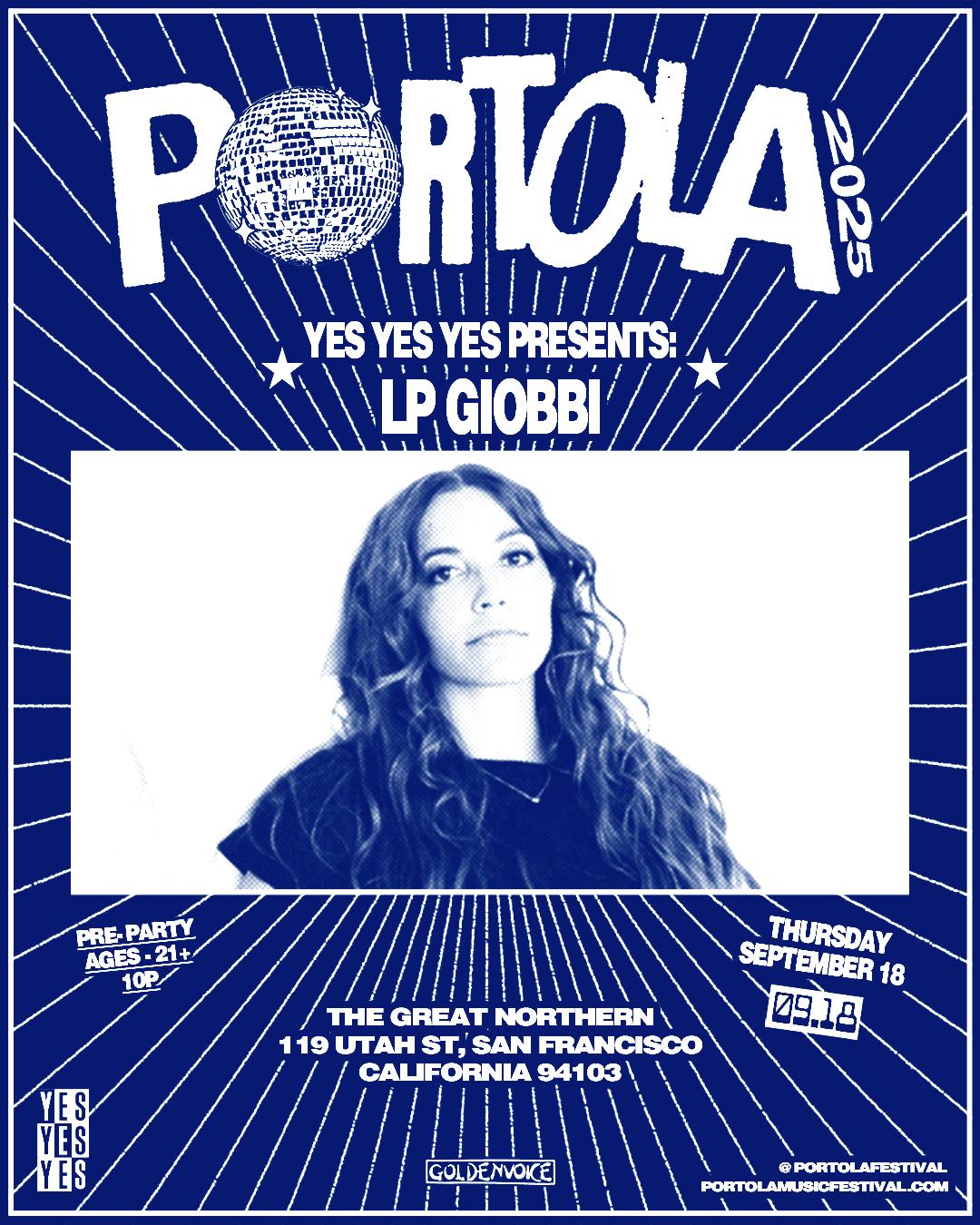 Lp Giobbi - Portola Week Parties