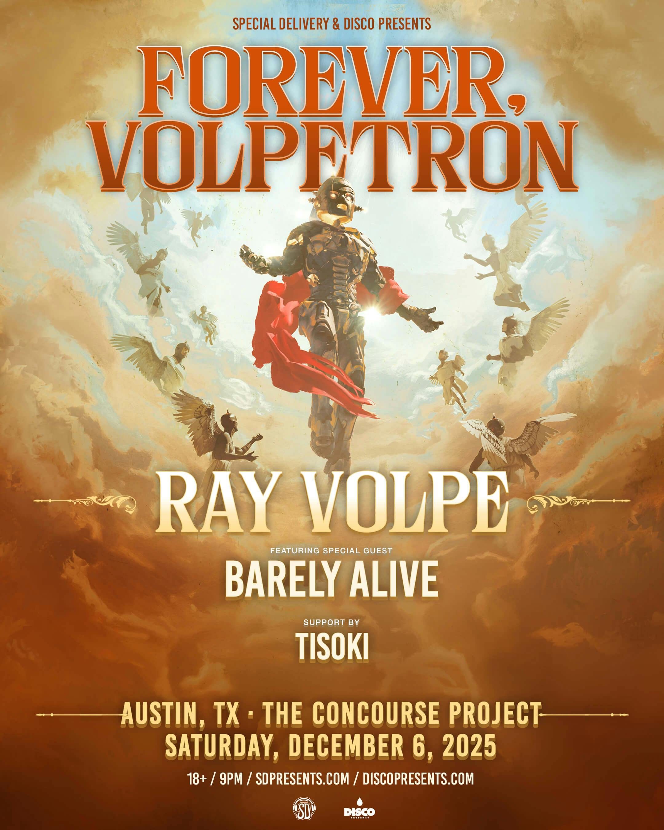 Ray Volpe, Barely Alive, Tisoki at The Concourse Project