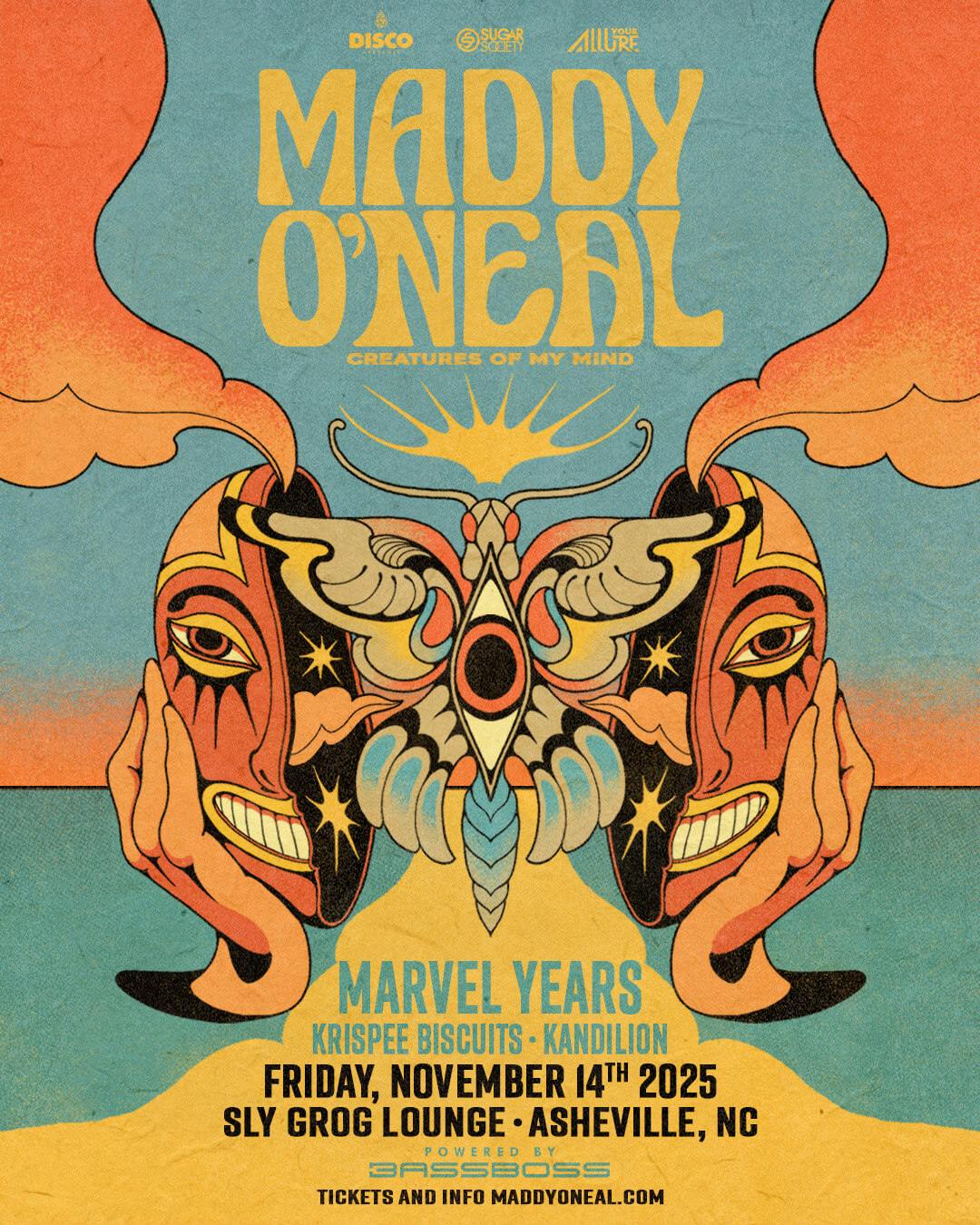 Maddy O&#8217;Neal, Marvel Years, Krispee Biscuits, Kandilion at Sly Grog Lounge