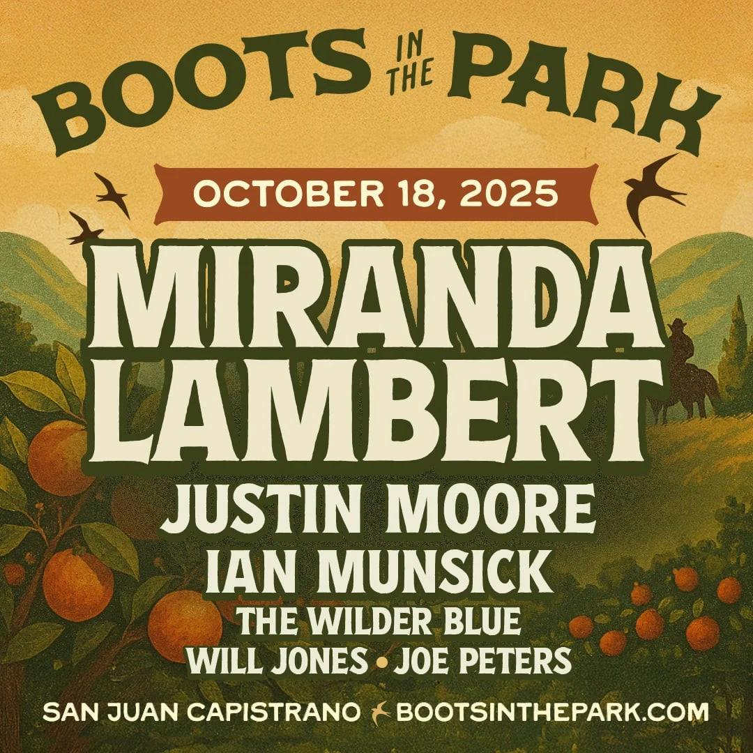 Boots In The Park featuring Miranda Lambert, Justin Moore + more!