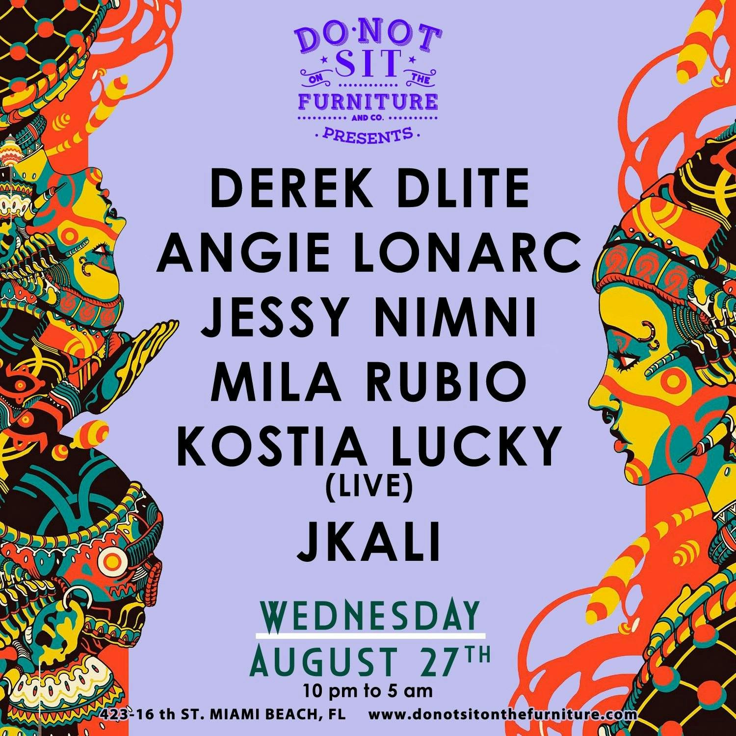 Derek Dlite, Angie Lonarc, Kostia Lucky (LIVE)