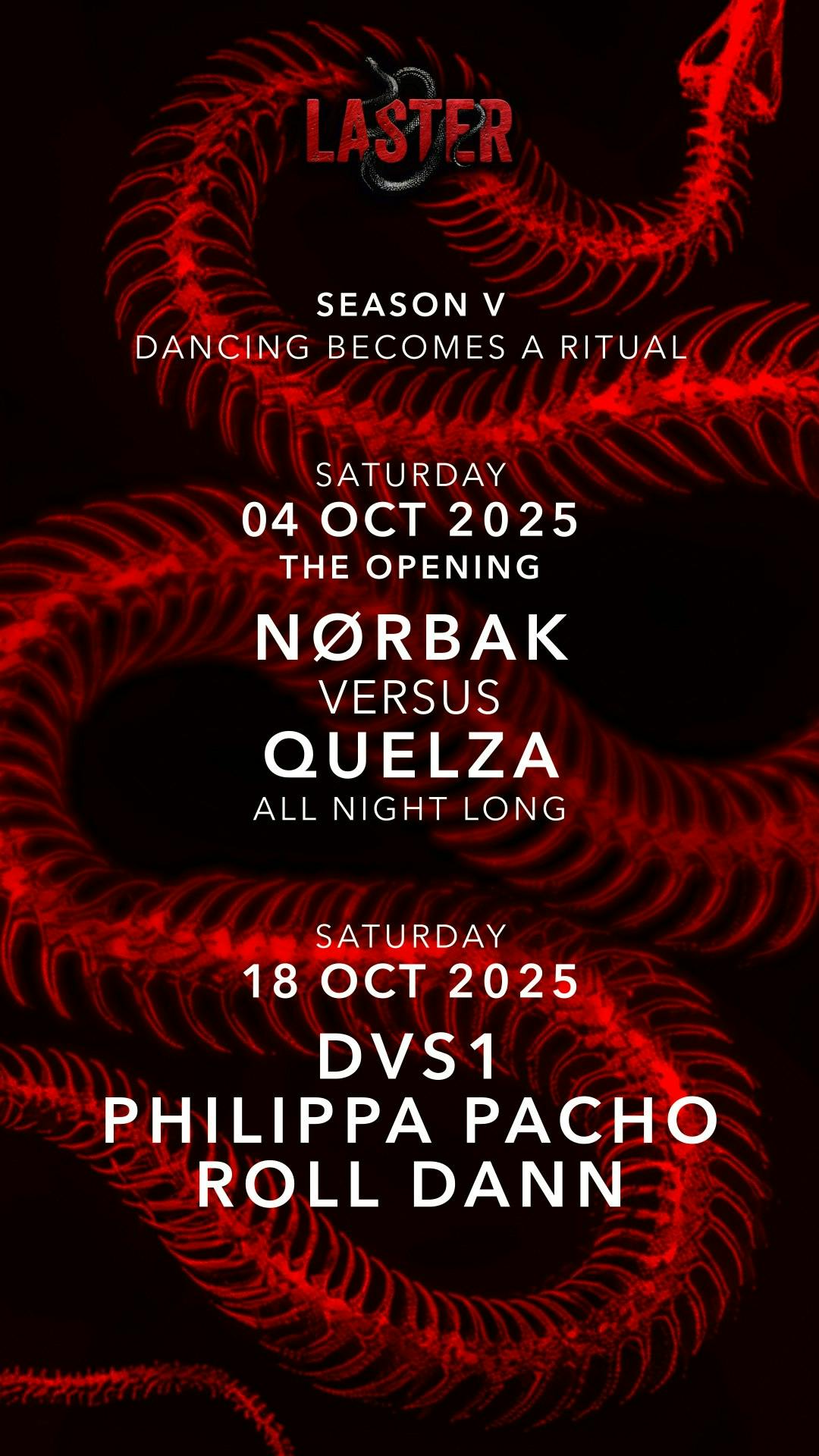 Laster Club Presents the Opening Again with Norbak Versus Quelza