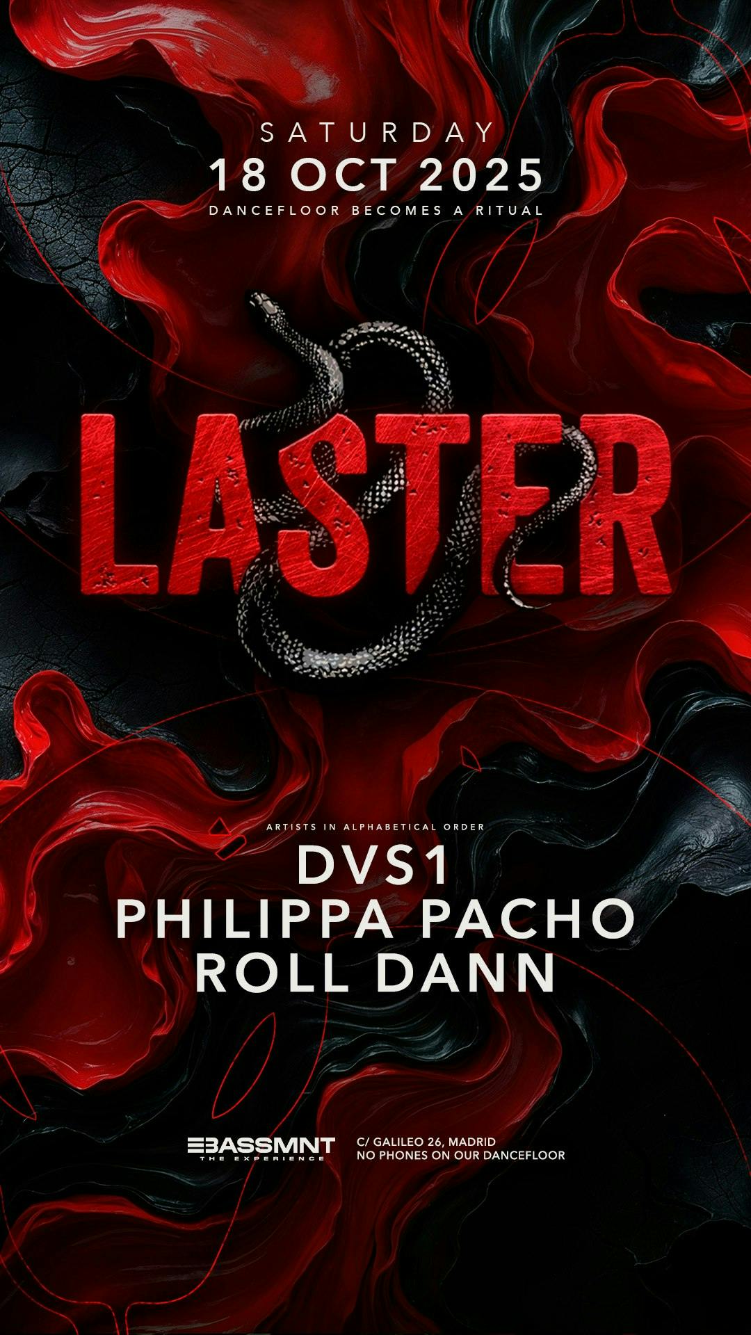 Laster Club Presents Dvs1, Philippa Pacho & Roll Dann