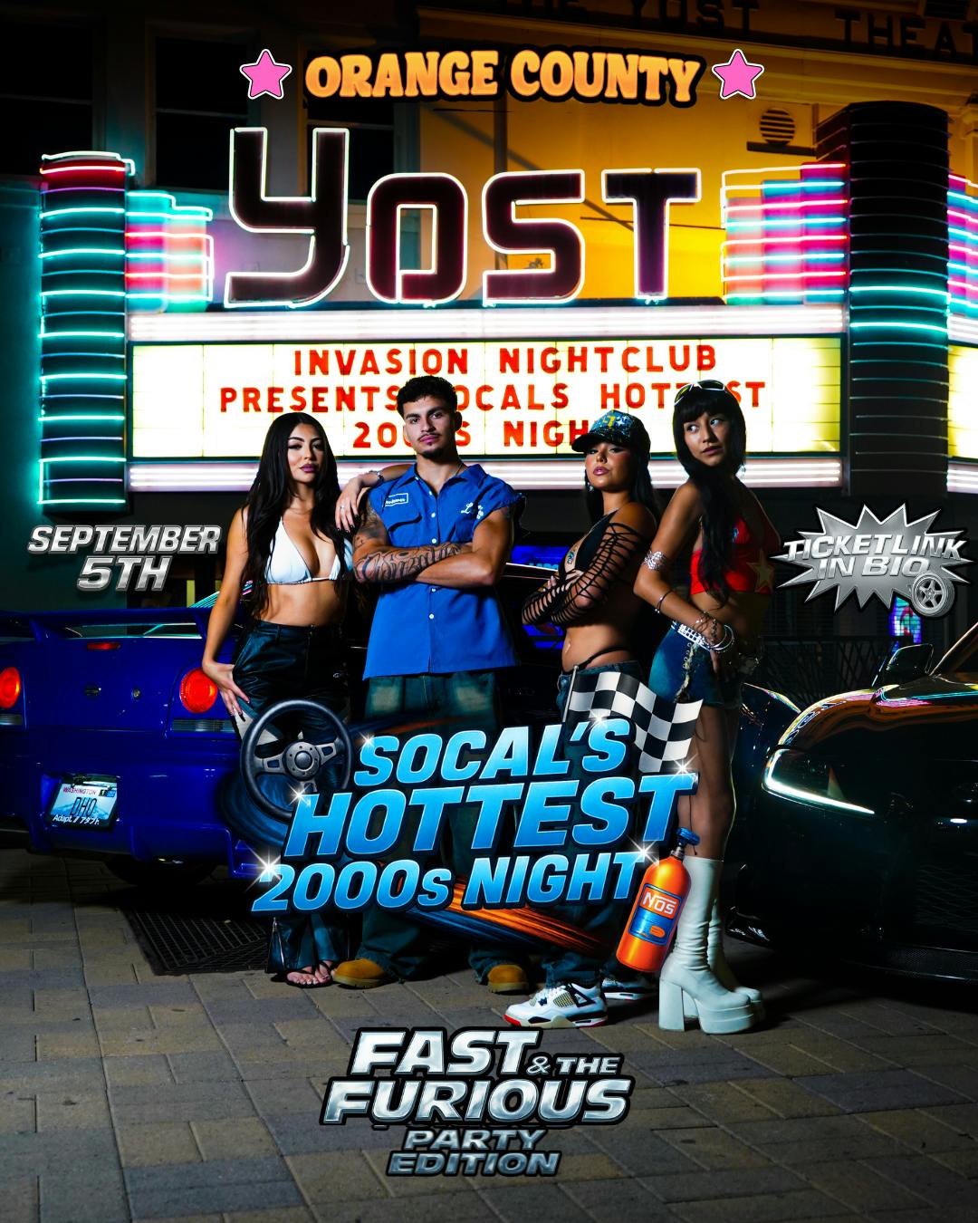 Invasion 2000s Night at The Yost Fast and Furious Edition