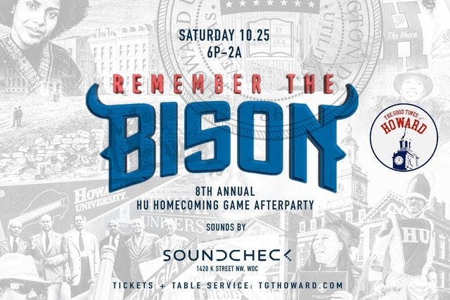 8th Annual Remember The Bison: HU Homecoming Game After Party