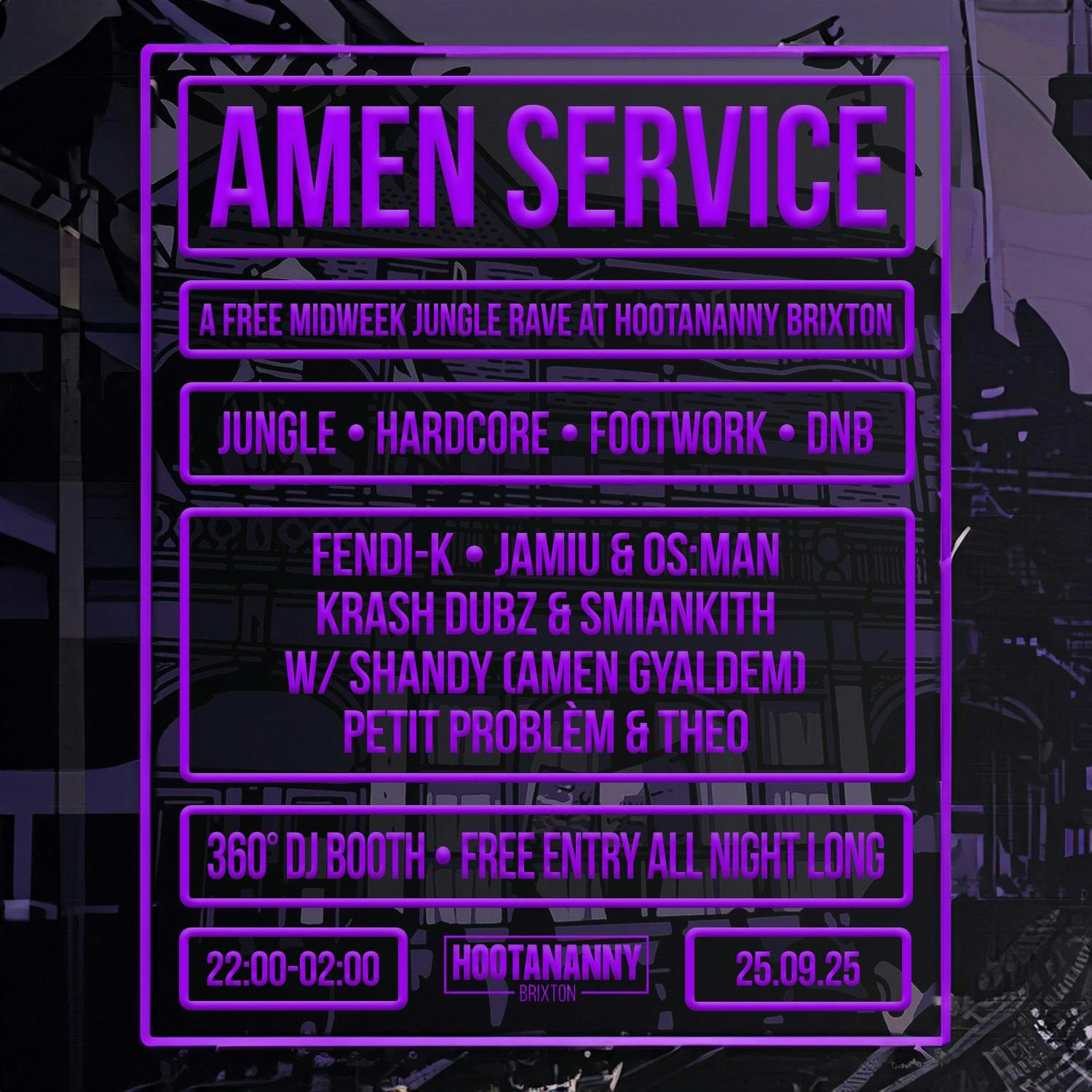 Amen Service: Free Jungle Rave