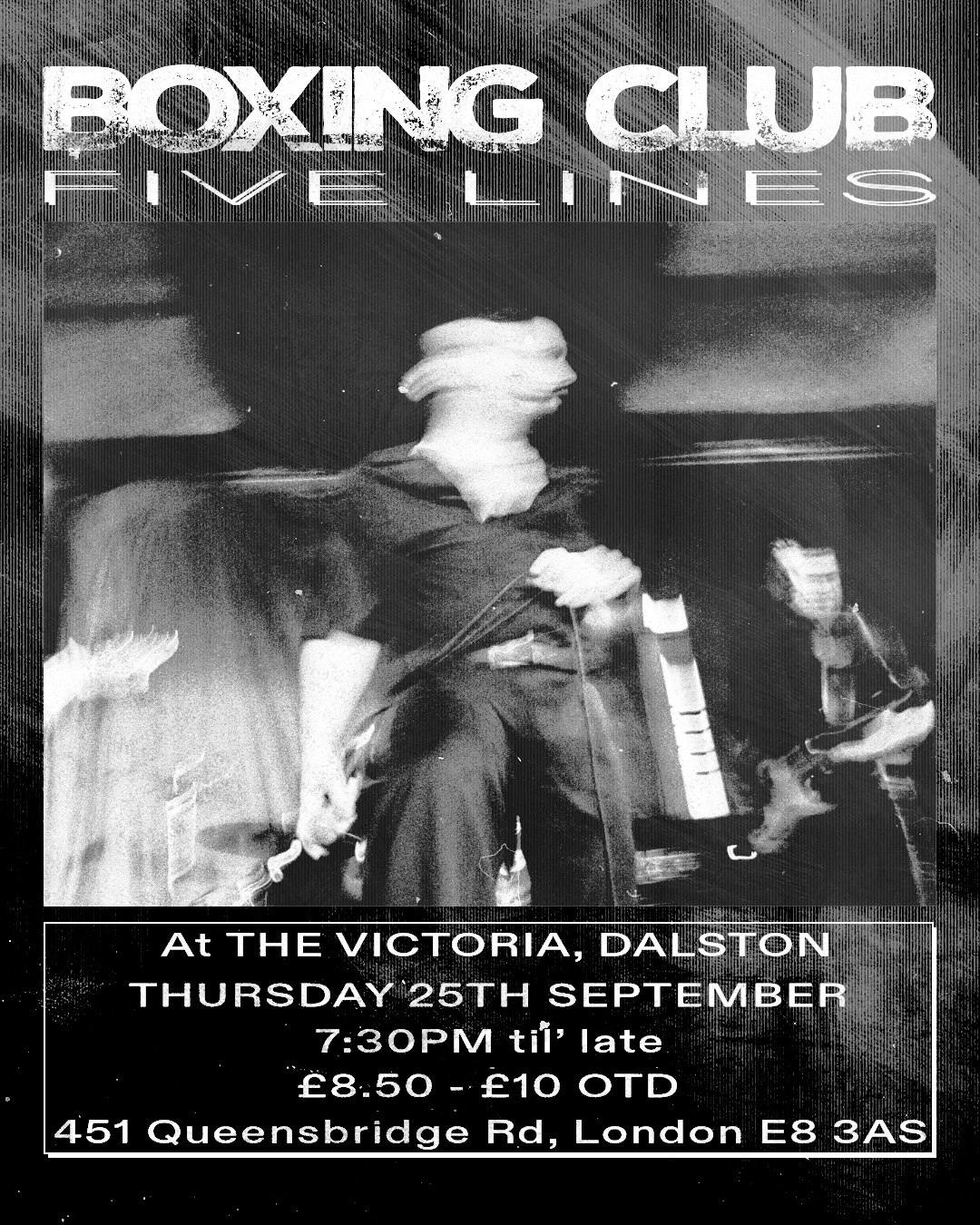 Boxing Club live in Dalston