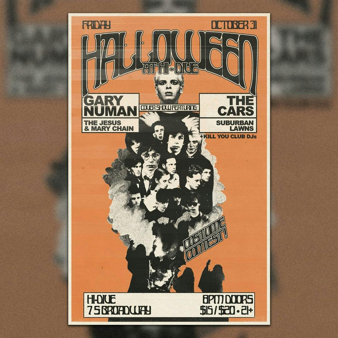 Halloween Cover Show: Gary Numan + The Cars + The Jesus and Mary Chain + Suburban Lawns