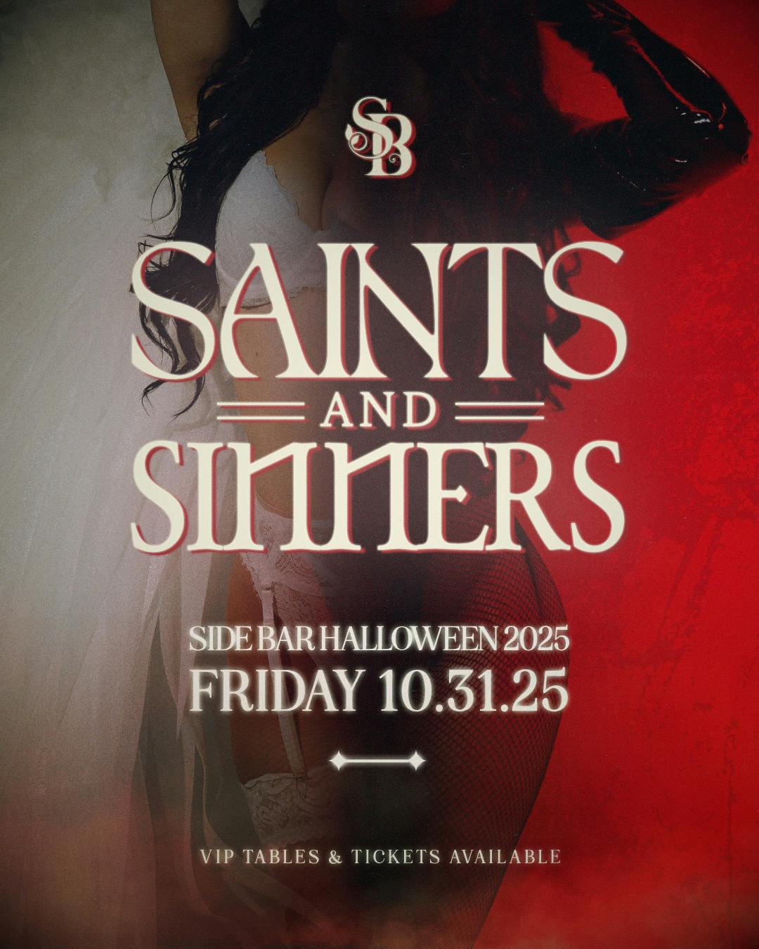 Side Bar HALLOWEEN NIGHT: Saints & Sinners