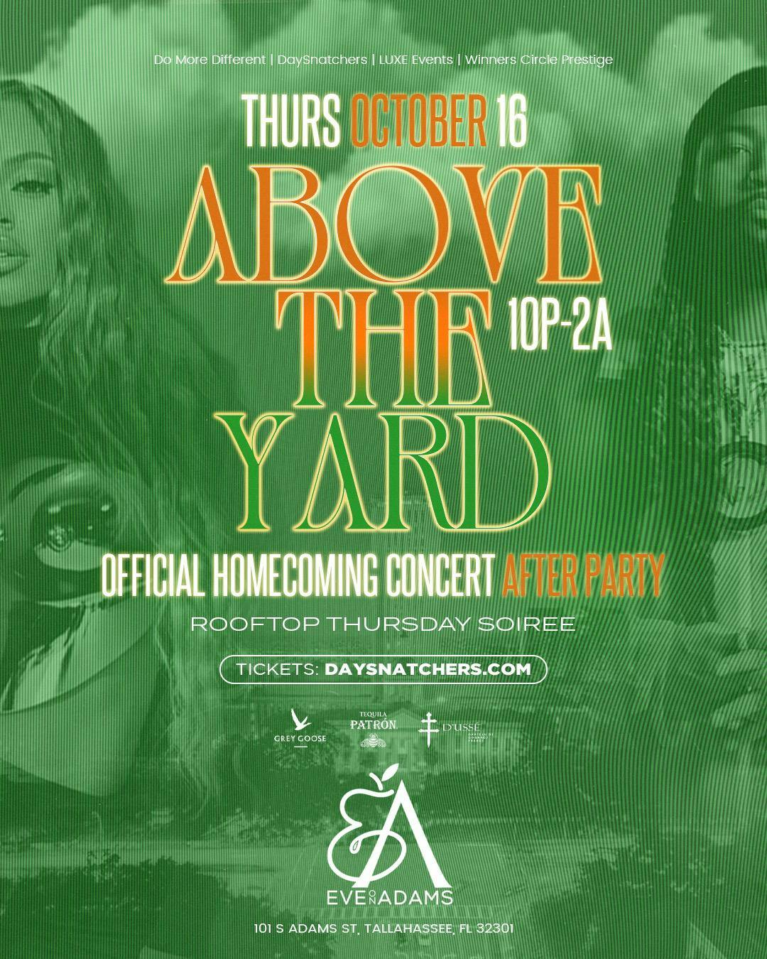 Above the Yard: Rooftop Thursday Soiree | Official Concert After Party