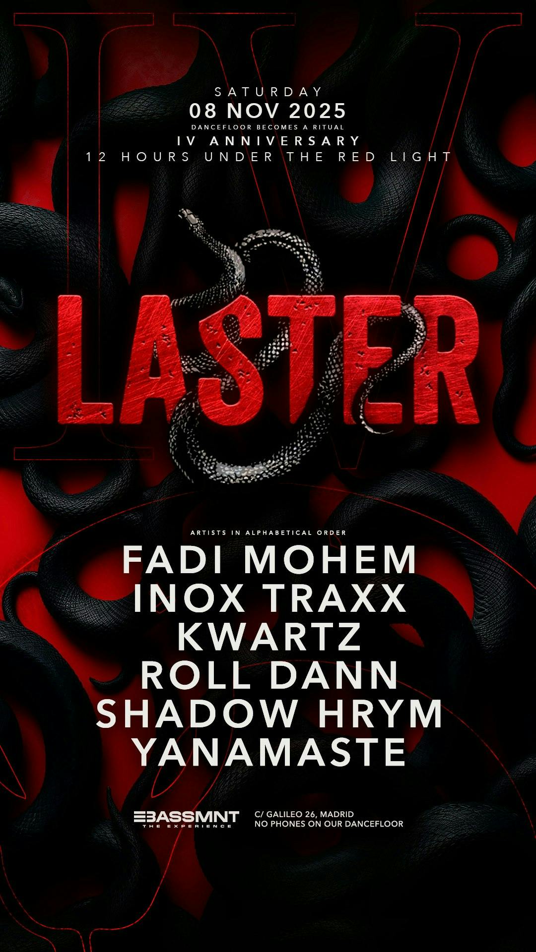 Laster Club presents IV ANNIVERSARY