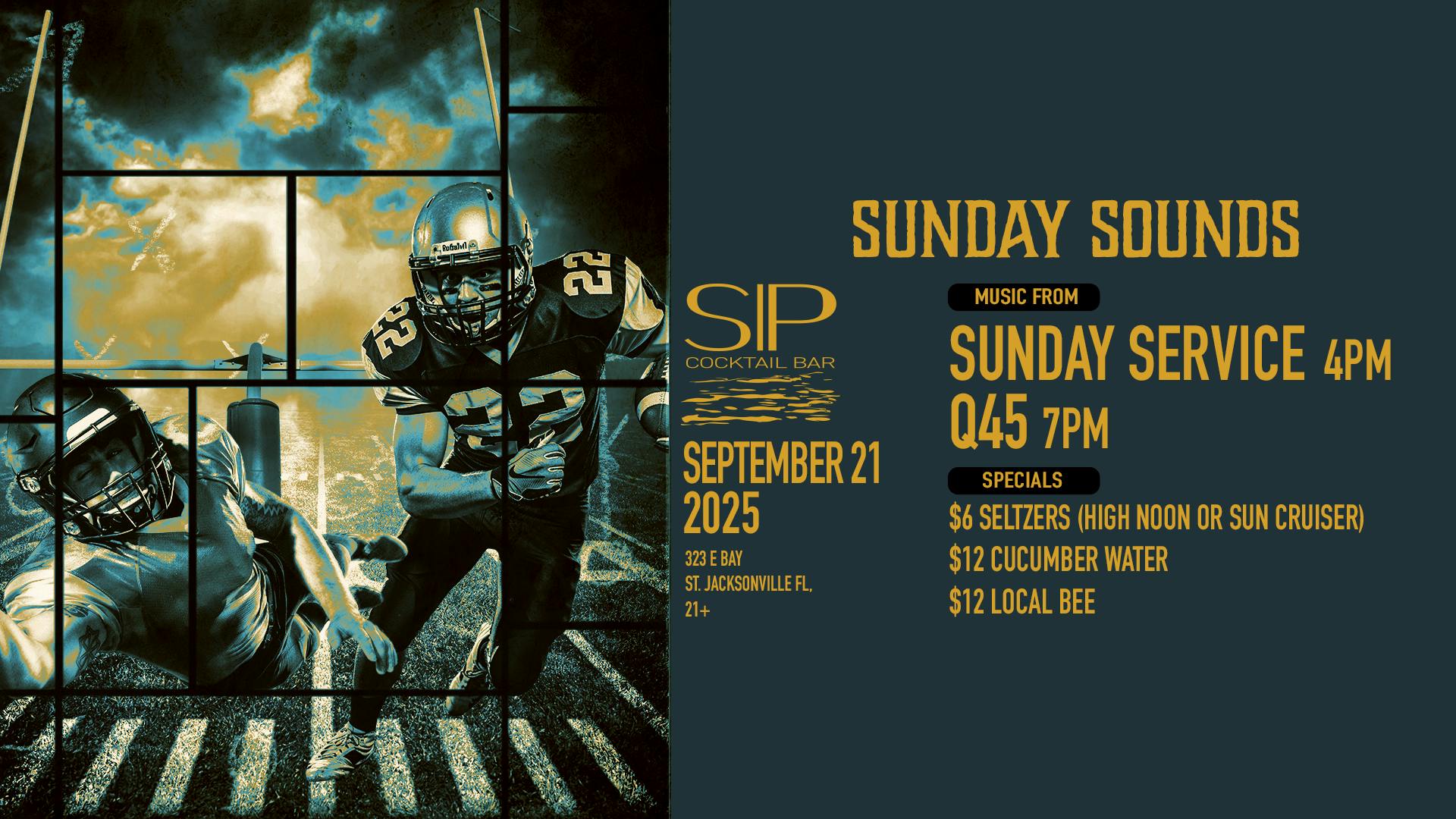 Sunday Sounds - GAMEDAY AFTERPARTY at SIP Rooftop & Cocktail Bar