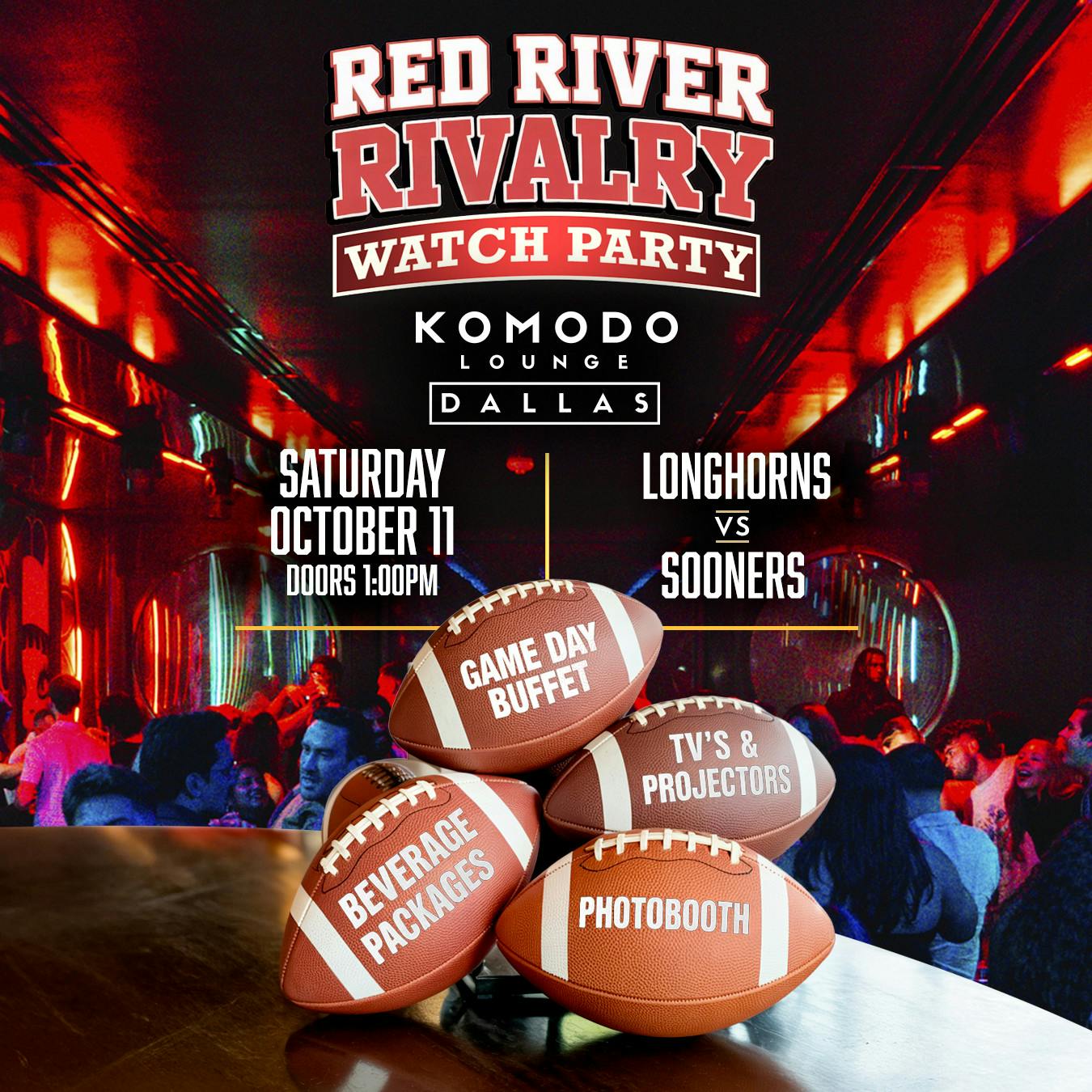 TX vs OU Gameday Watch Party