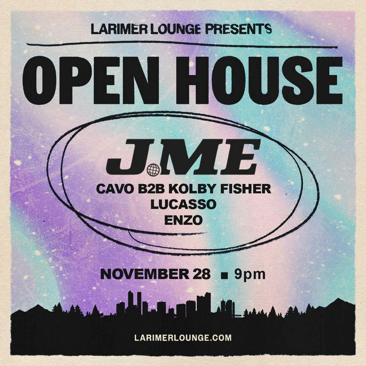 Open House Feat. J.ME w/ CAVO B2B Kolby Fisher, Lucasso + ENZO