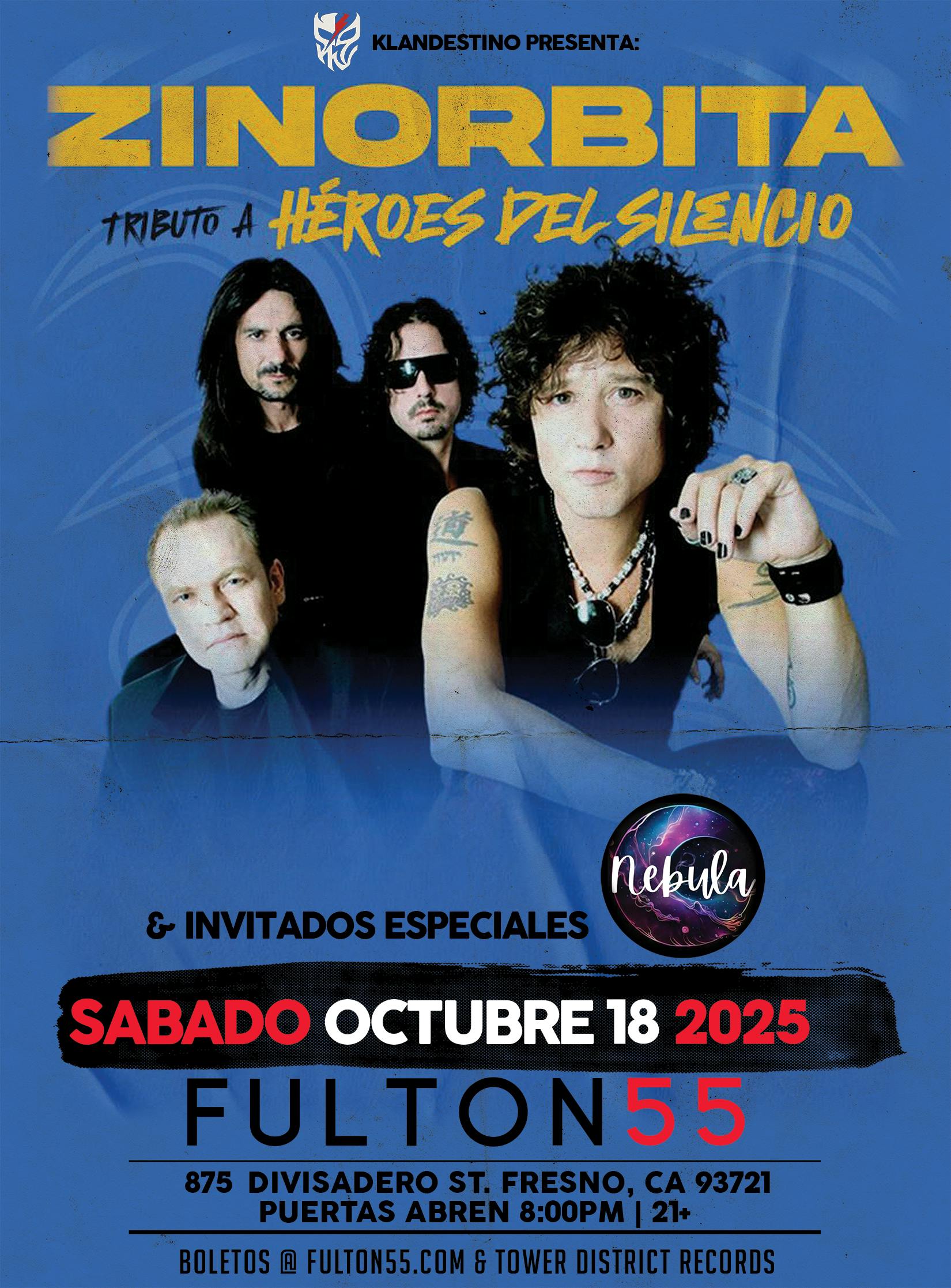 Klandestino presents: Zinorbita - Tributo a Heroes del Silencio •