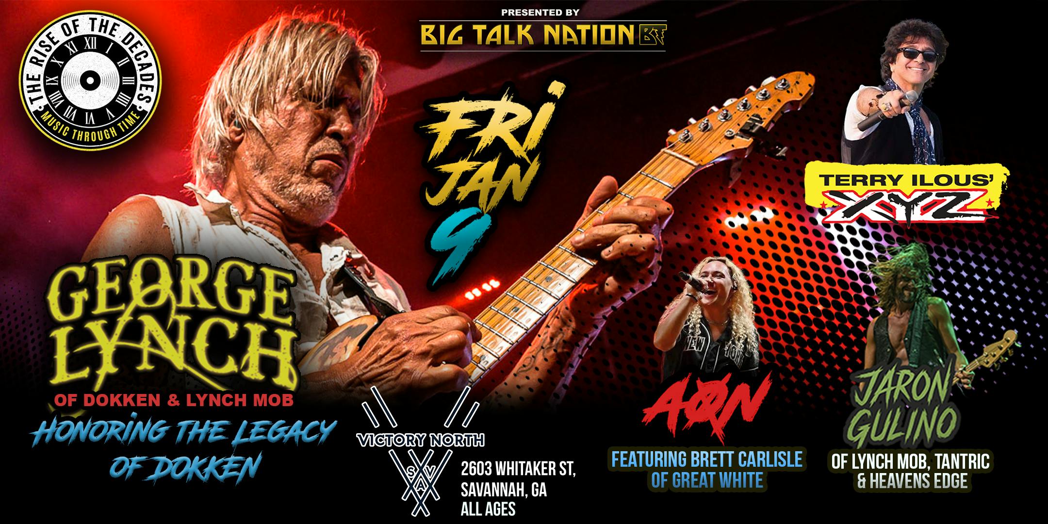 George Lynch of Dokken & Lynch Mob, Xyz, Brett Carlisle of Great White, Aon