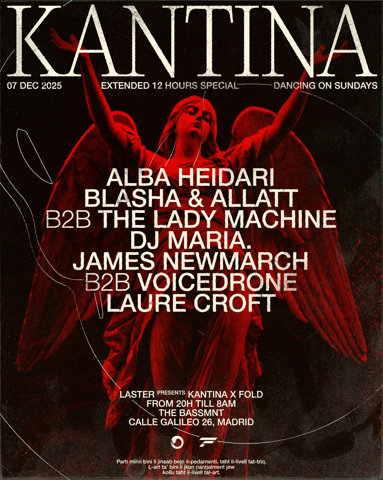 Laster Club Presents Kantina Extended Hours Till 8 Am - 12h Under the Red Light