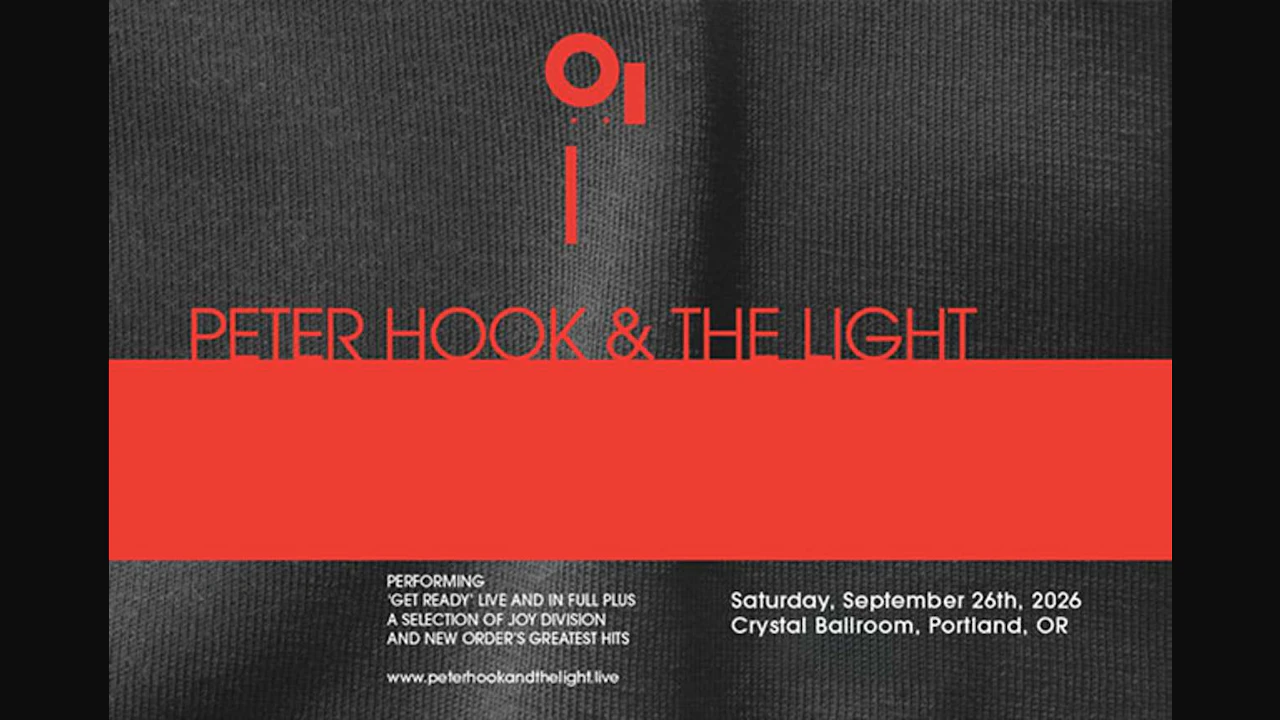 Peter Hook & The Light – North American Tour 2026