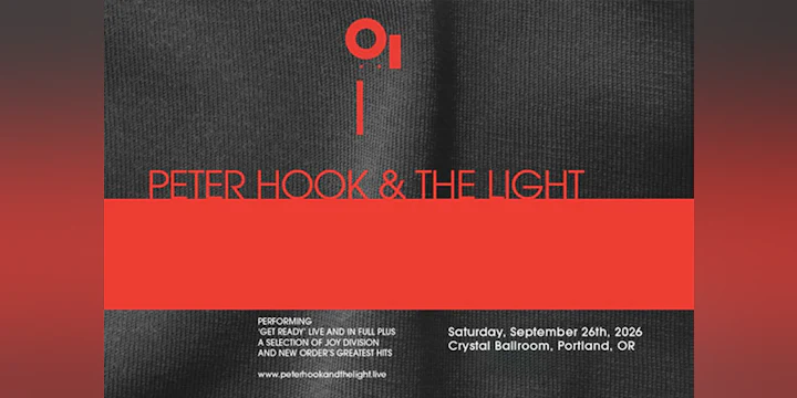 Peter Hook & The Light – North American Tour 2026