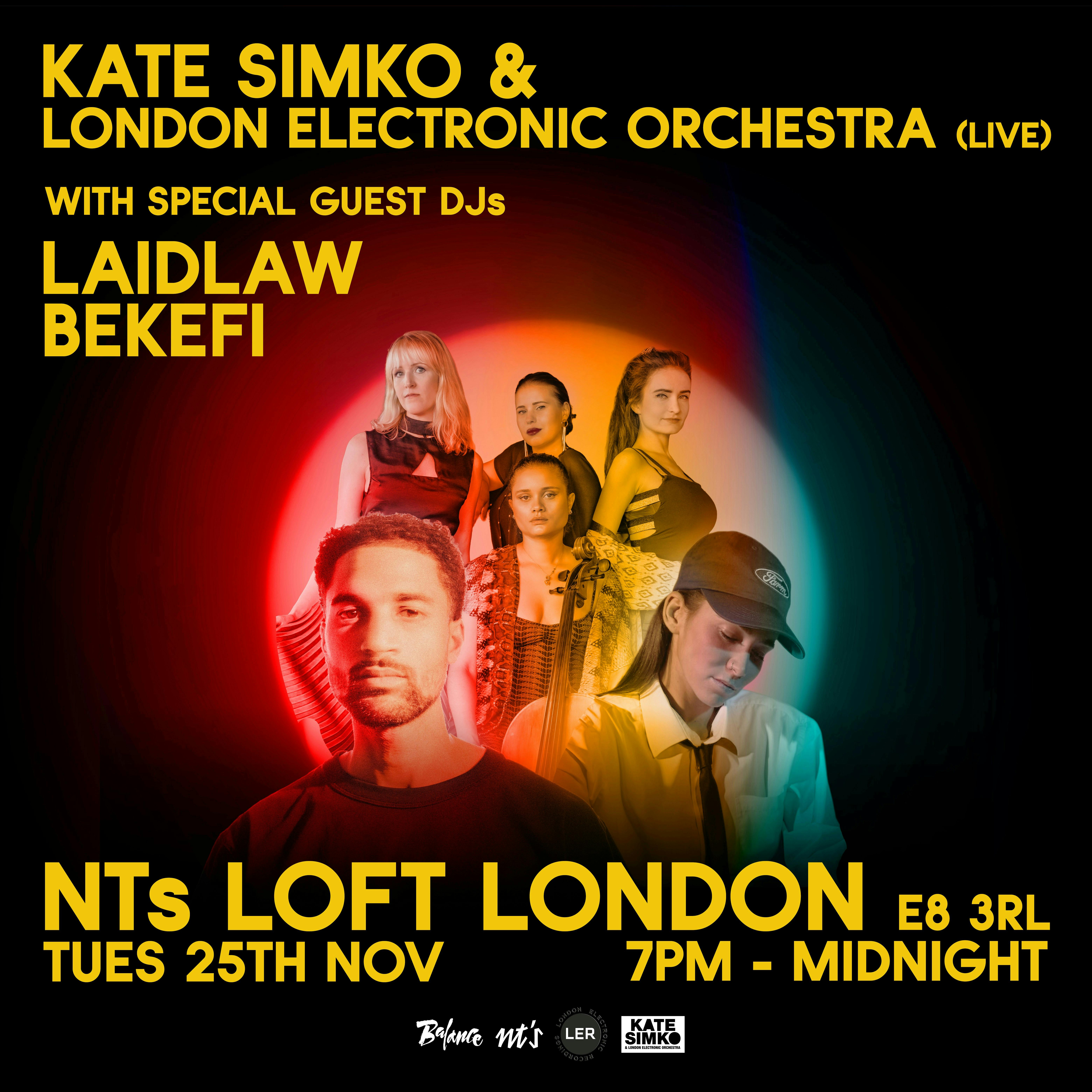 Kate Simko & London Electronic Orchestra + Special Guests Laidlaw and Bekefi