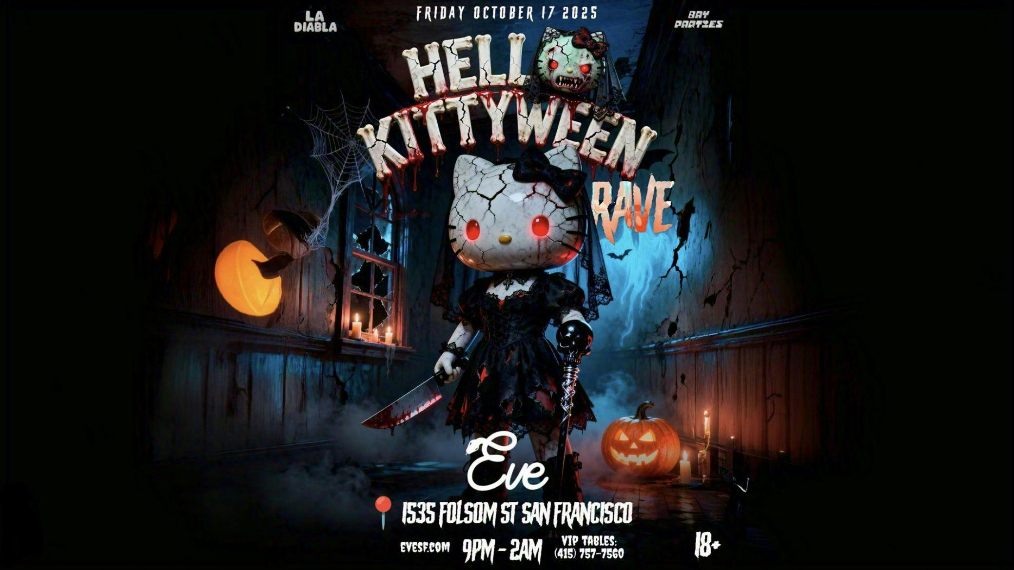 LA DIABLA Hello Kittyween Rave Friday