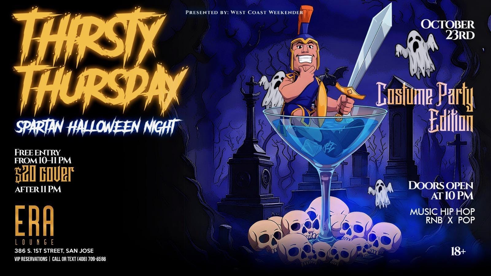 Thirsty Thursday Spartan Halloween Party 10.23.25