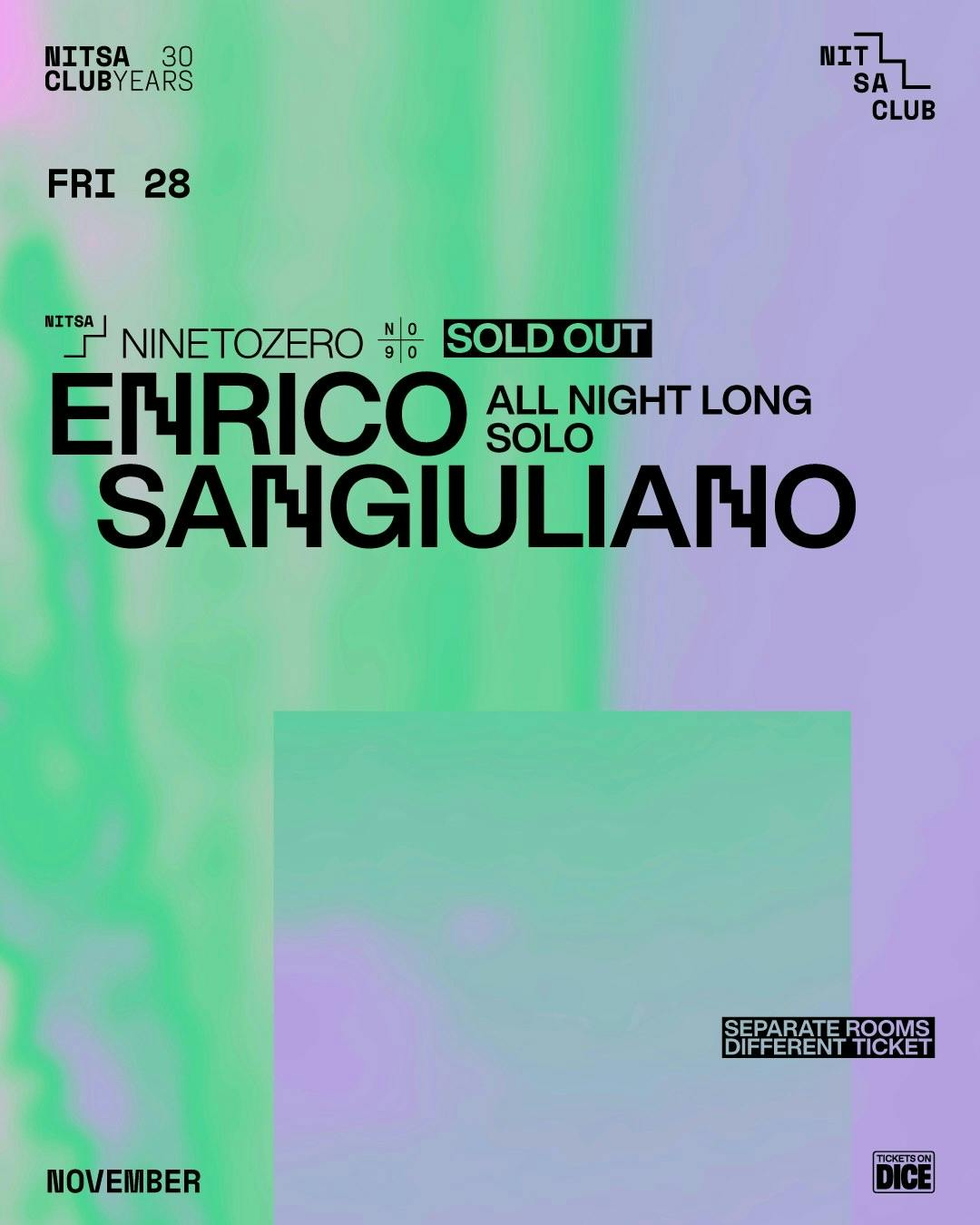 NINETOZERO: Enrico Sangiuliano all night long SOLO