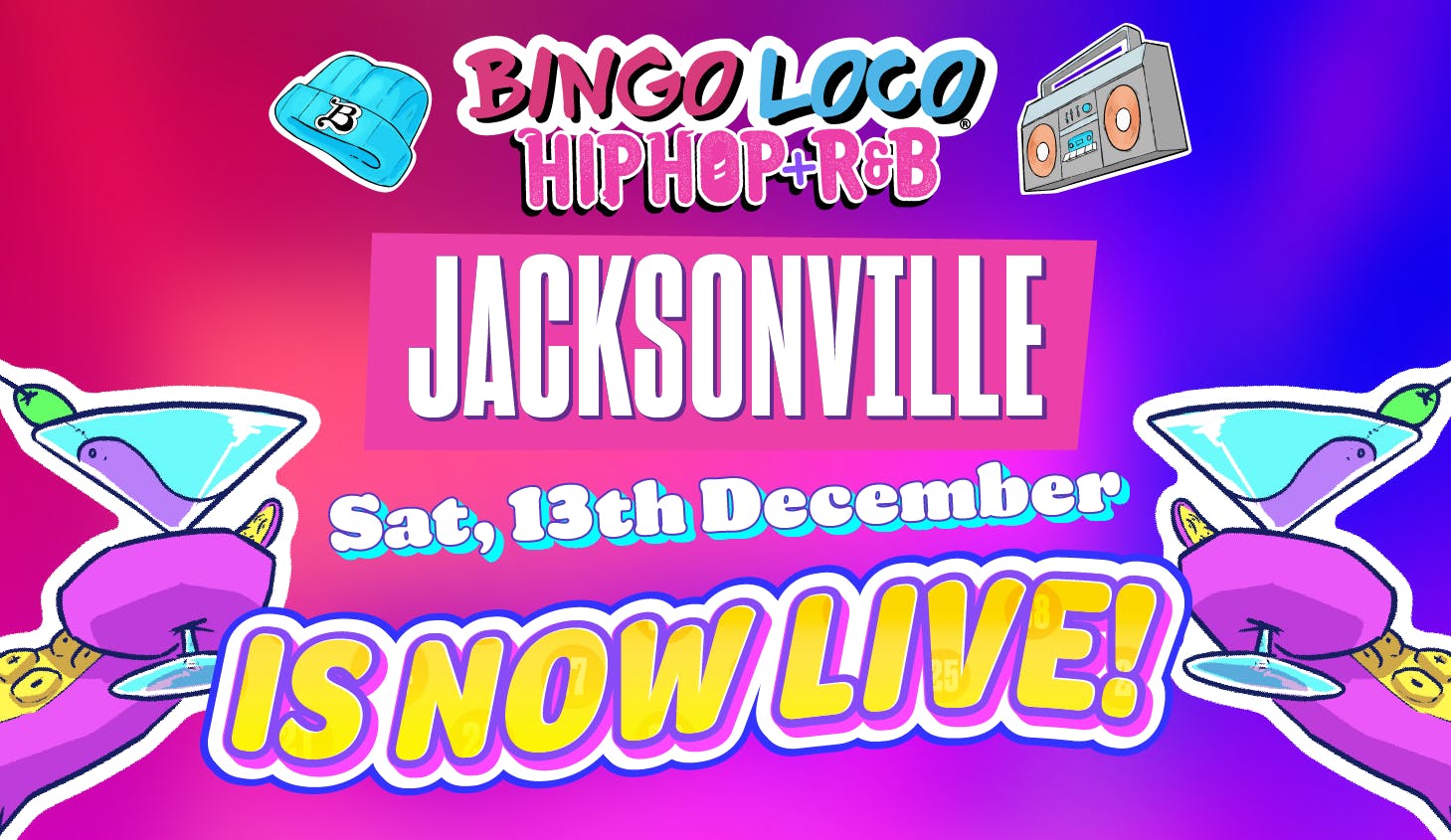 Bingo Loco Hip Hop Bingo Edition | Sat 12.13.25 (EARLY)
