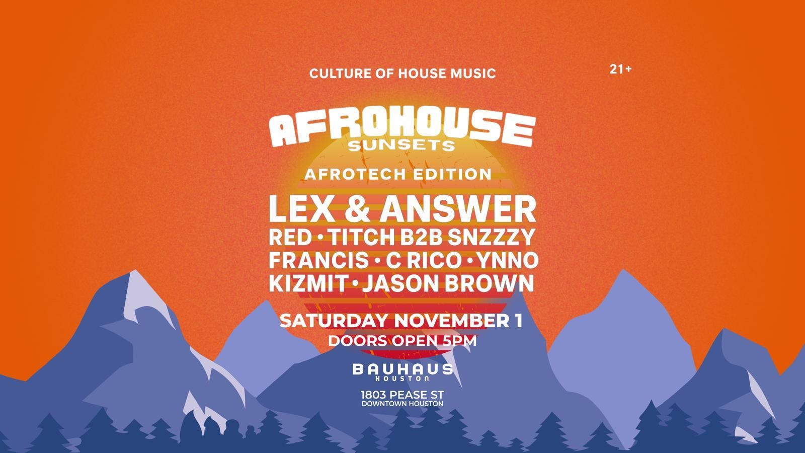 Afrohouse Sunsets: Afrotech Edition