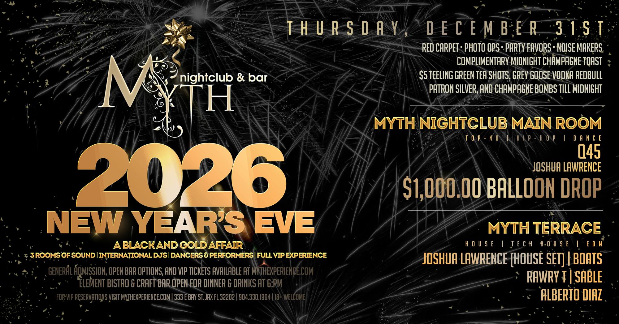 New Years Eve 2026: Black and Gold Affair