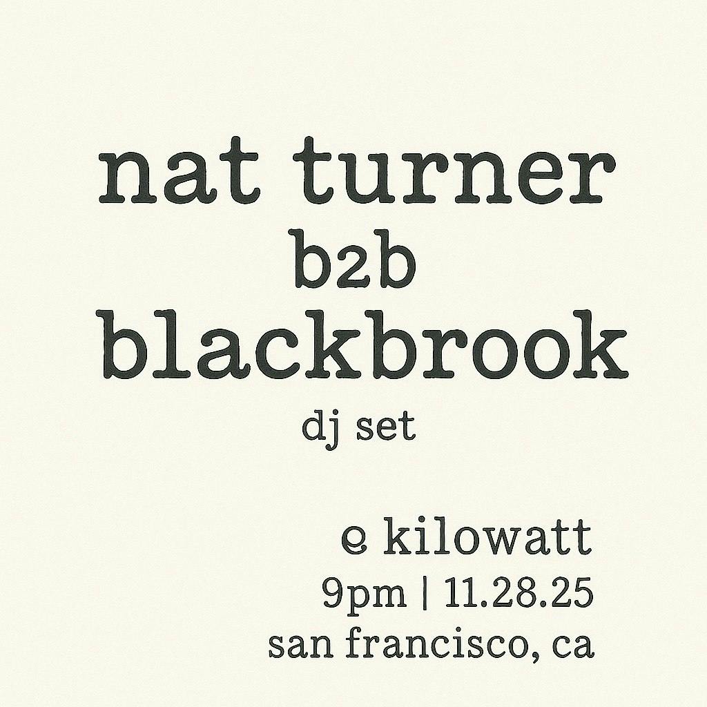 DJ Nat Turner & DJ Blackbrook