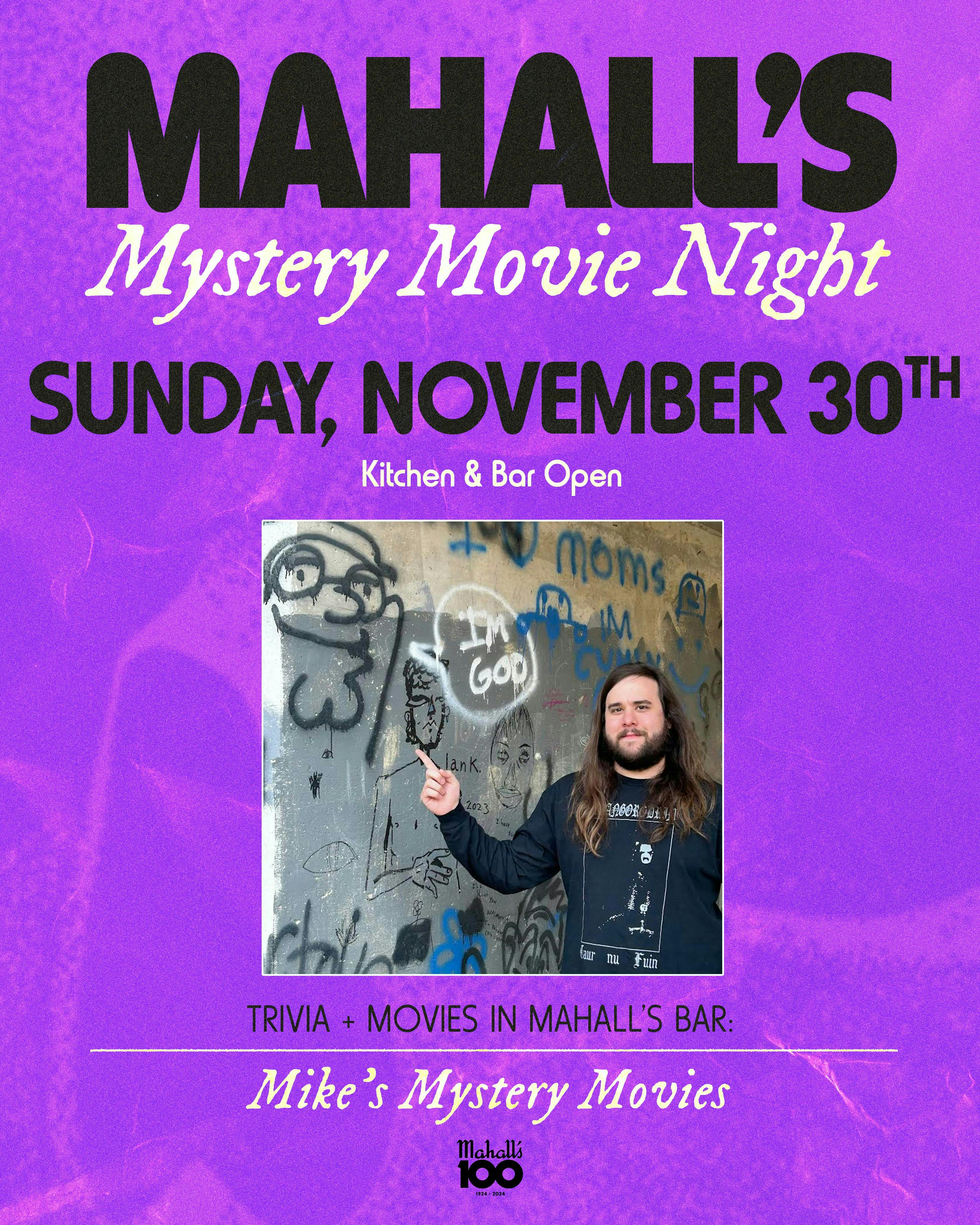 Mahall's Mystery Movie and Trivia night