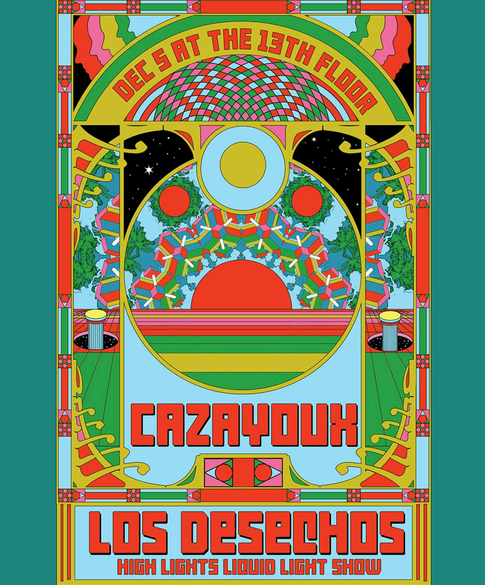 Cazayoux and Los Desechos with High Lights Liquid Light Show