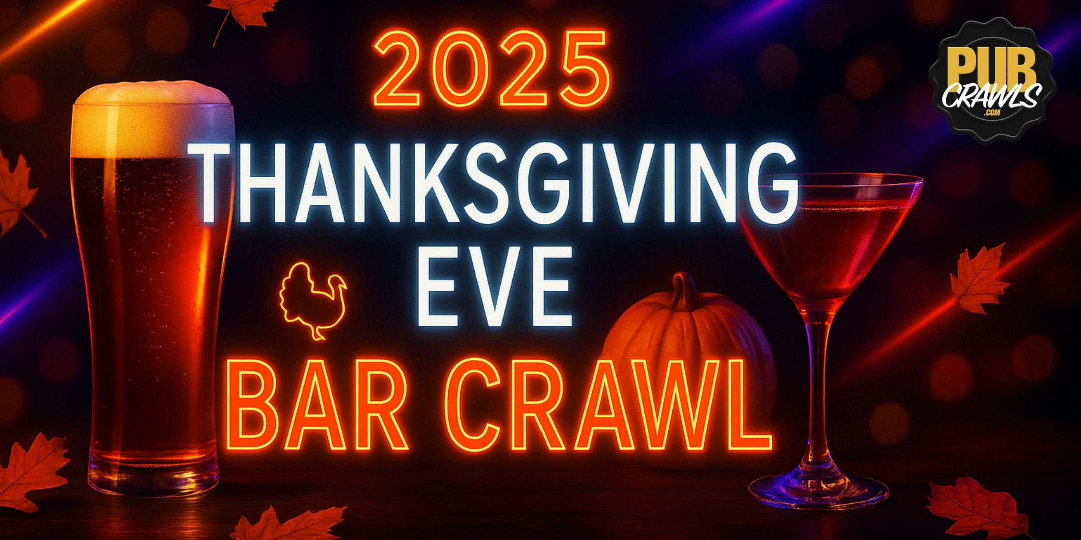 2025 Charleston SC Thanksgiving Eve Bar Crawl