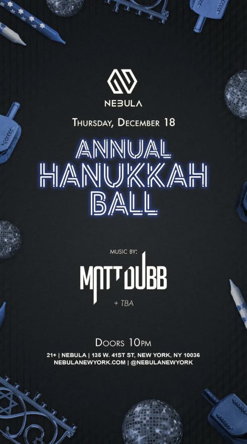 Hanukkah Ball  @ Nebula Thursday