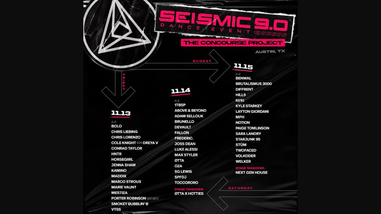 Seismic Dance Event 9.0 - Day 1
