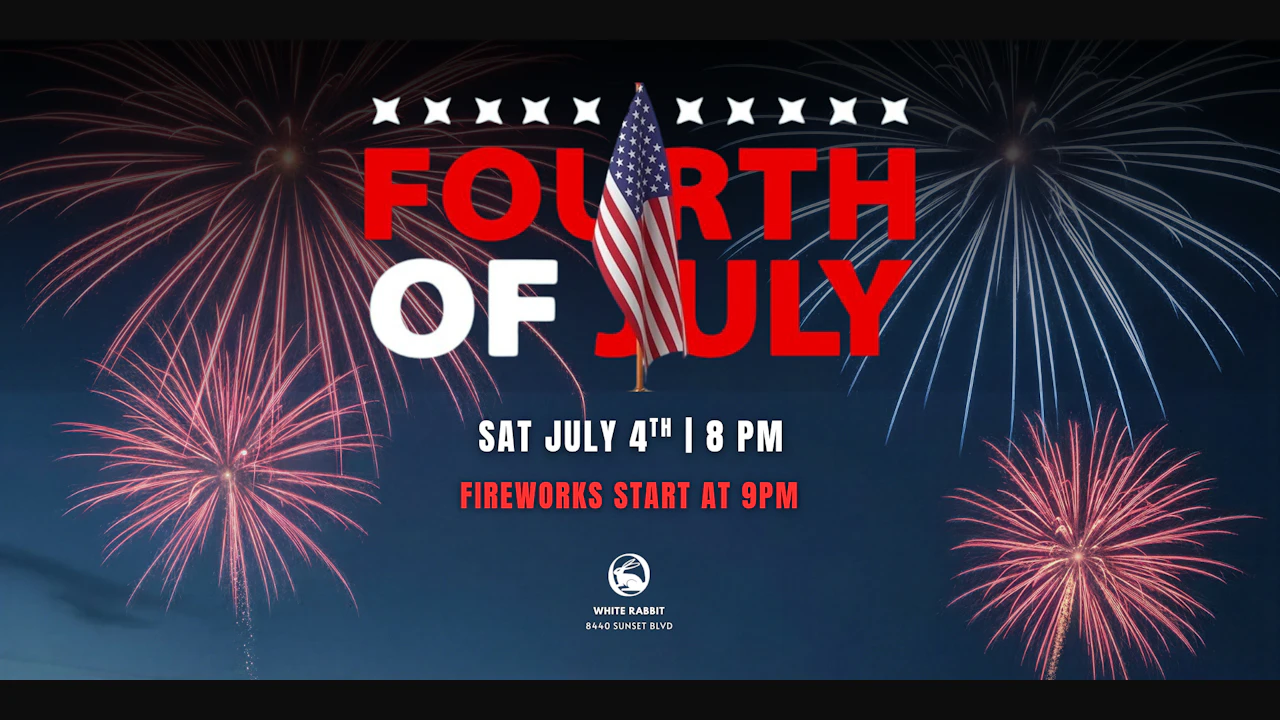 July 4th Celebration @ The Valorian Hotel | BBQ, DJs & Fireworks Views