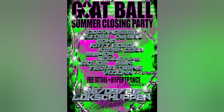 Goat Ball Summer Closing