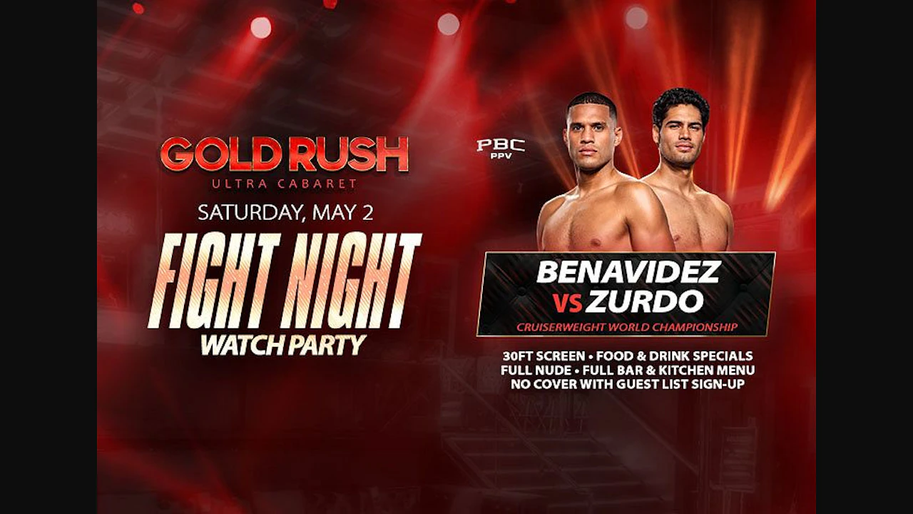 Benavidez Vs Zurdo Watch Party