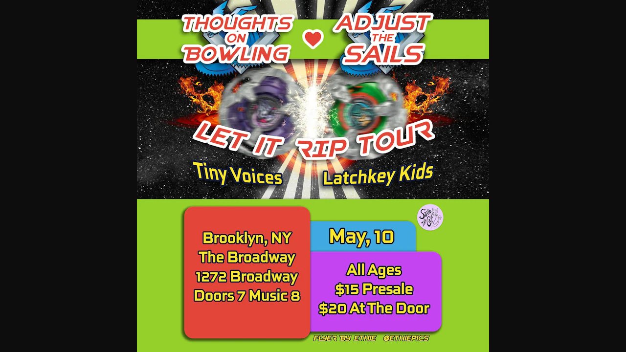 Thoughts on Bowling w/ Adjust the Sails, Tiny Voices + Latchkey Kids