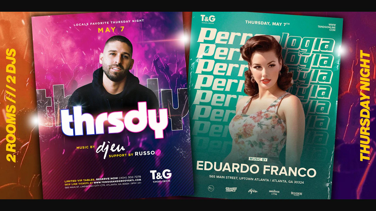 T&g Thrsdy w/ DJ Eu (Main Room) + Eduardo Franco -Perreologia (joint)