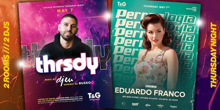 T&g Thrsdy w/ DJ Eu (Main Room) + Eduardo Franco -Perreologia (joint)