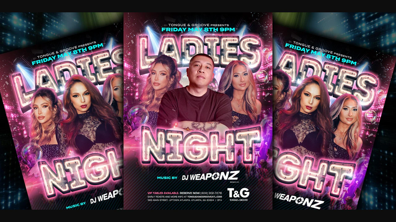Ladies Night at Tongue & Groove Friday with DJ Weaponz