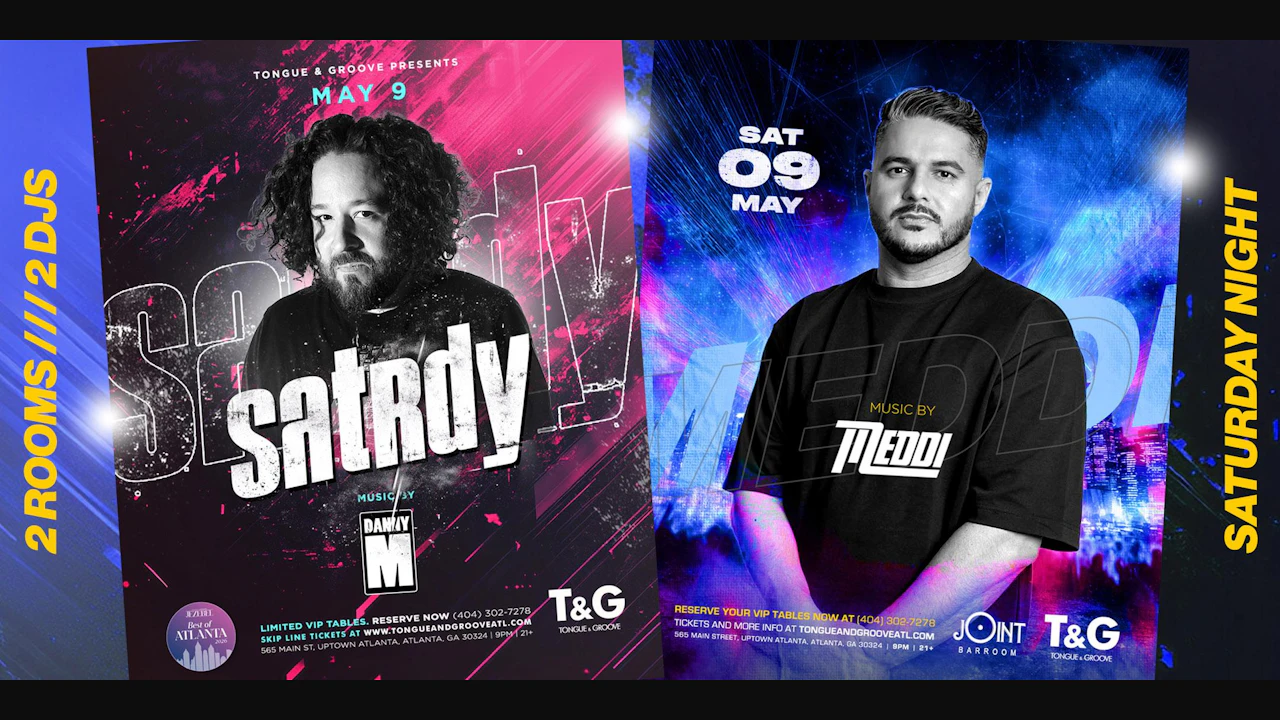 Satrdy with Djs Danny M + Meddi