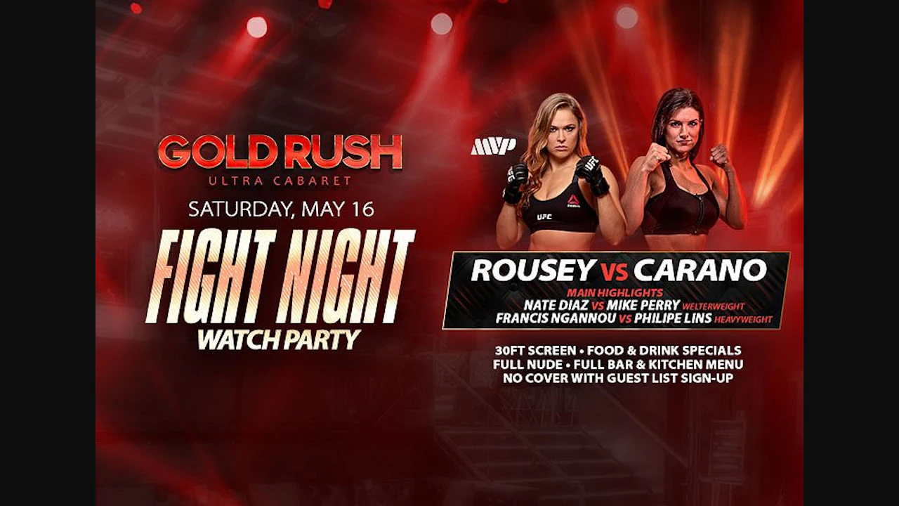 Rousey Vs Carano Watch Party