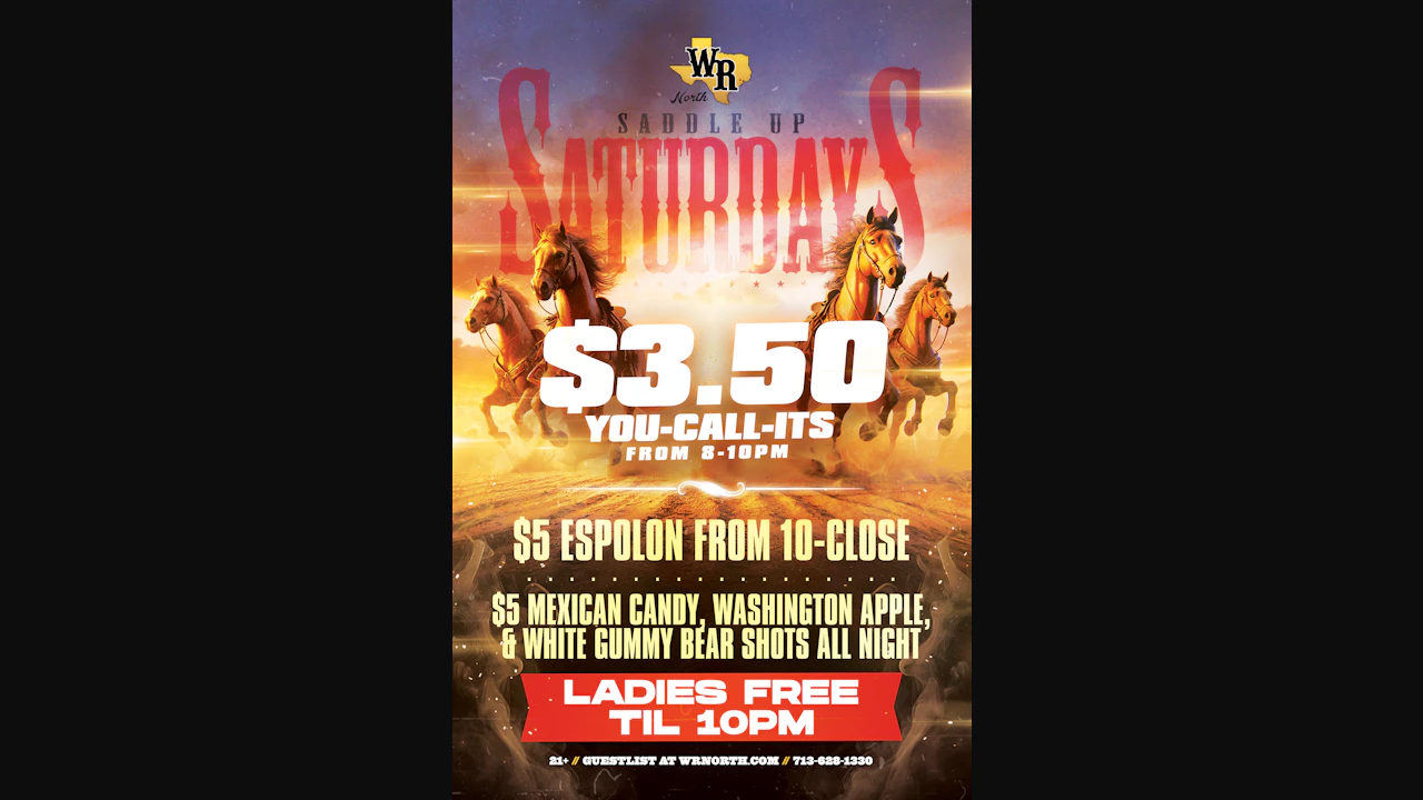 Saturday - Saddle Up Saturday