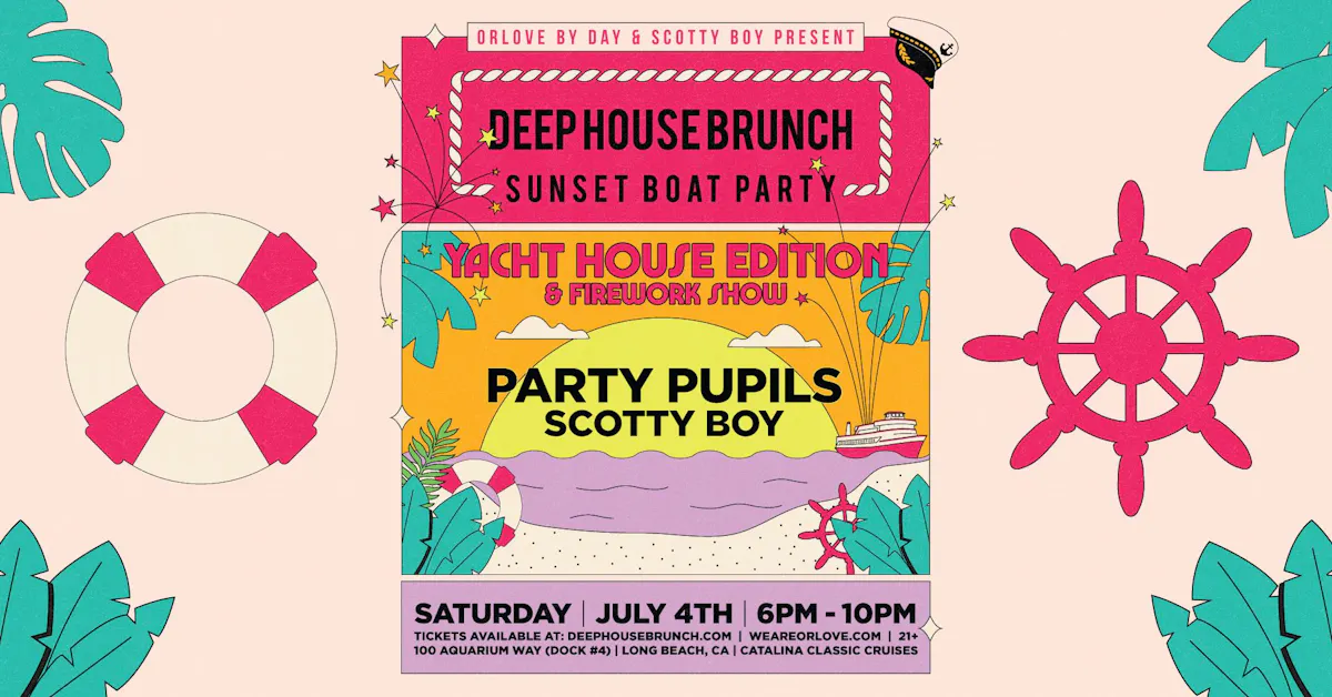 Deep House Brunch 4th of July BOAT PARTY & FIREWORKS SHOW ft. Party Pupils