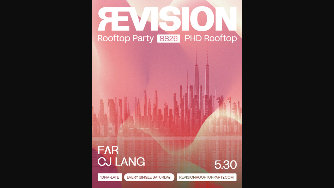 revision rooftop party