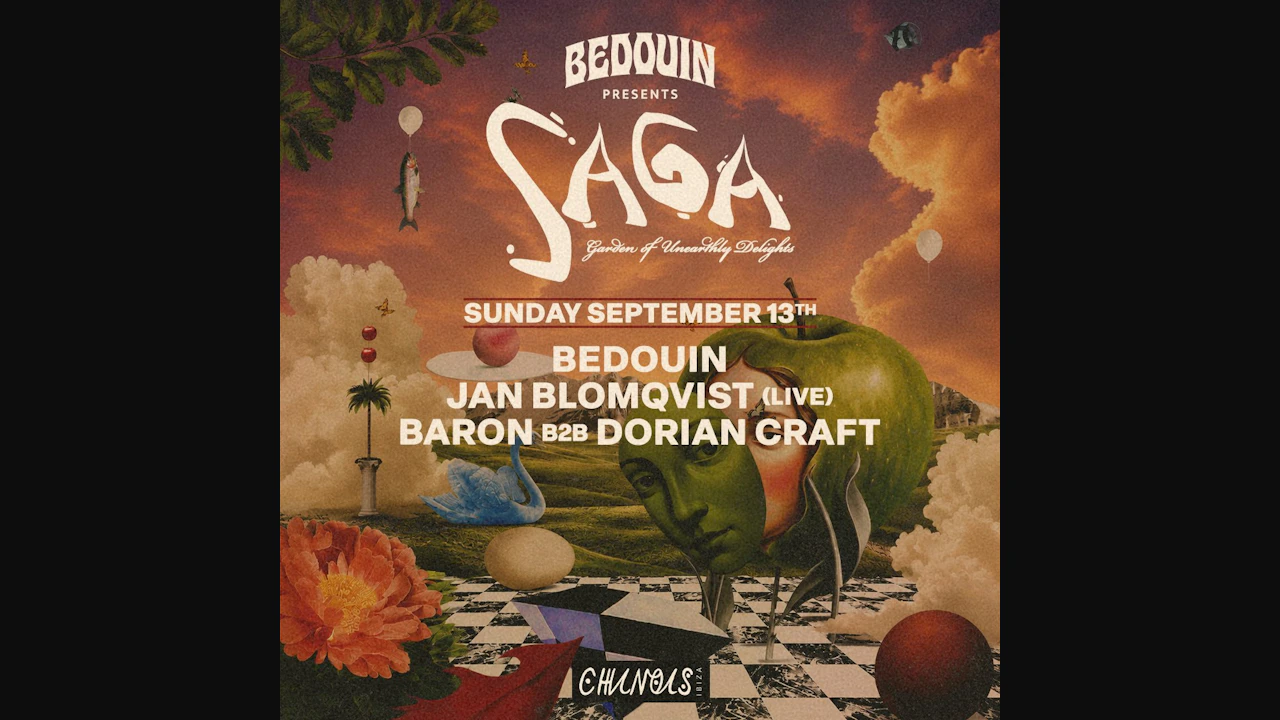 SAGA: Bedouin, Jan Blomqvist (Live), Baron b2b Dorian Craft