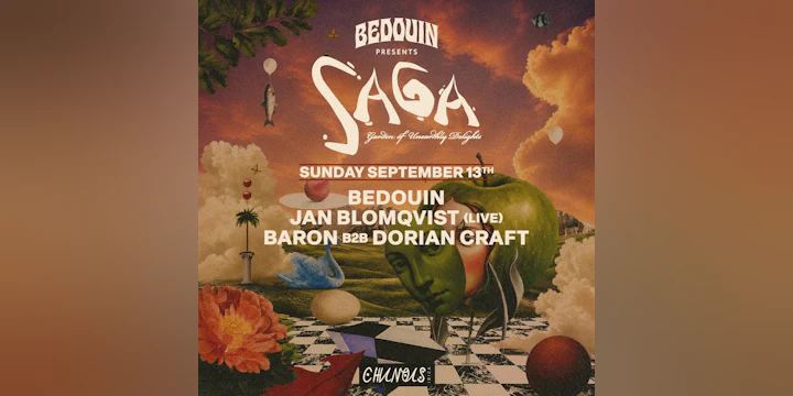 SAGA: Bedouin, Jan Blomqvist (Live), Baron b2b Dorian Craft